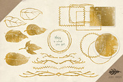 Graphics Bundle: Gold Leaves, a Templates & Theme by Jenny Hansen Suites (Thumbnail 2 of 5)