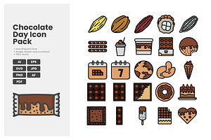 Chocolate Day Icon Pack, a Duotone Icon by erifqizeicon