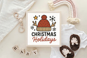 Christmas Holidays PNG Cutting, an Illustration by CraftArtStudio (Thumbnail 4 of 4)