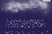 Lights & Stars Clipart + Backgrounds, a Pattern Graphic by MixPixBox (Thumbnail 3 of 5)
