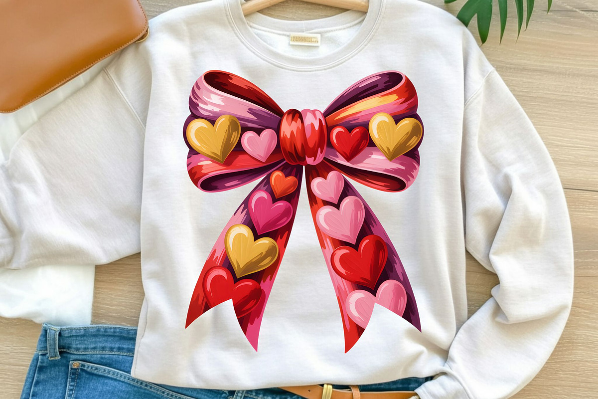Valentine Heart Bow PNG Bundle, a Graphic by iloveTemplate (Photo 5 of 5)