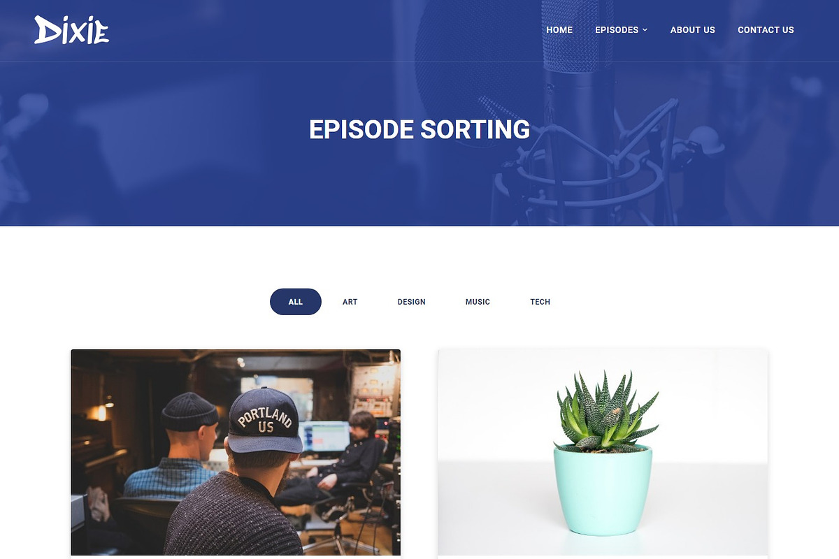 Dixie Podcast WordPress Theme, a WordPress Template by SecondLineThemes (Photo 6 of 10)