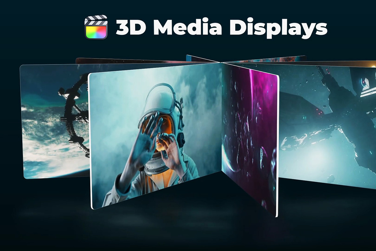 3D Media Displays for Final Cut Pro, a Templates & Theme by iamkoltunov (Photo 1 of 2)