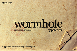 Wormhole Type – Glitch Font, a Sans Serif Font by Creacy Studio