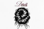 Messy Bun Illustration Vector, a Person Illustration by Tekuni (Thumbnail 7 of 8)