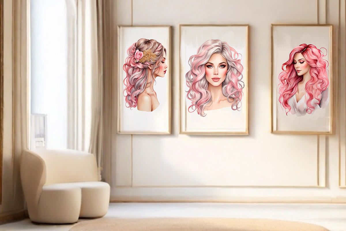 Hair salon png clipart, beauty png, an Object Graphic by Mrs.Swan_Design (Photo 5 of 6)
