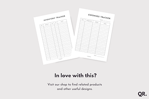 Income Tracker Insert Printable