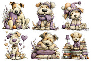 Whimsical Dog Clipart, an Illustration by Pixels.Craft (Thumbnail 4 of 5)