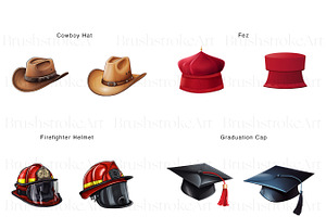 Hats Illustration Clipart, Top Hat