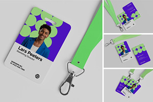 Realistic ID Card Mockup PSD