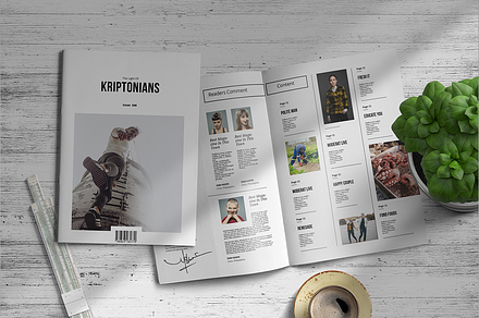 Kriptonians | Magazine Template, a Magazine Template by spidergraph