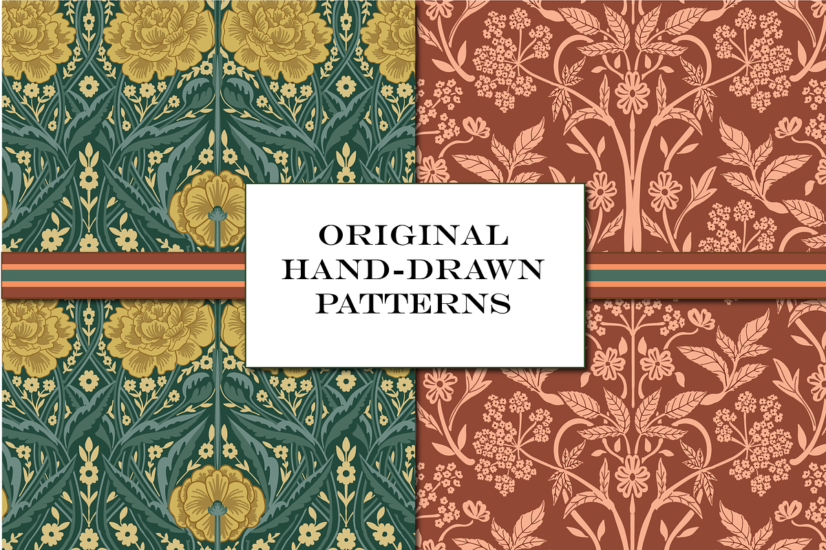 Autumn Boho William Morris Patterns, a Pattern Graphic by RachelStudio (Photo 4 of 10)