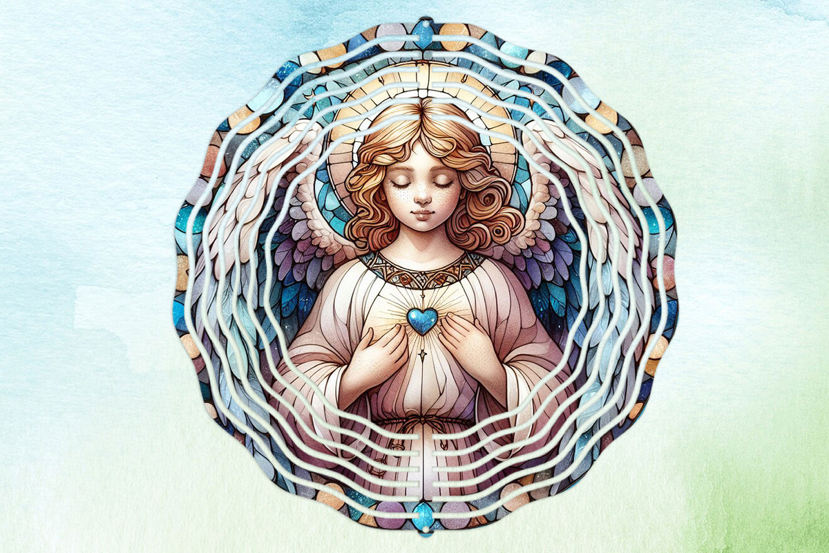 Stained Glass Angel Sublimation, a Work Illustration by Dream Creation (Photo 5 of 7)