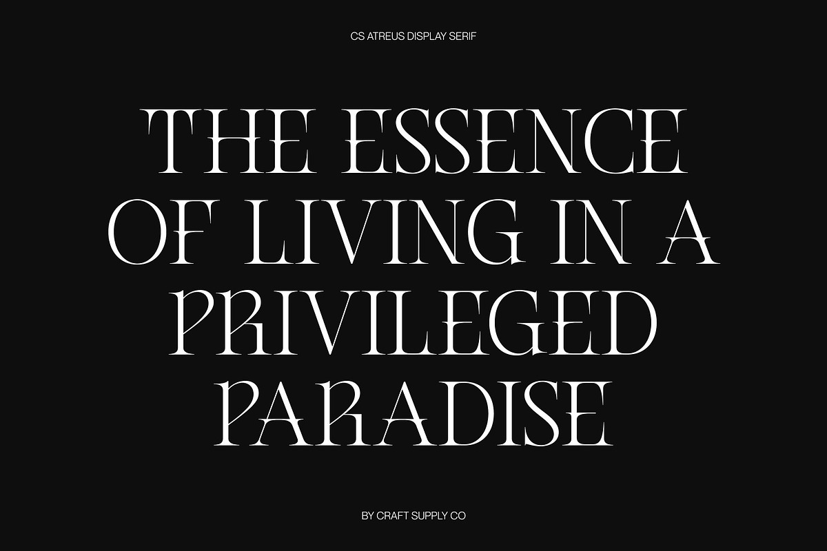CS Atreus – Modern Serif Font, a Serif Font by Craft Supply Co. (Photo 6 of 8)