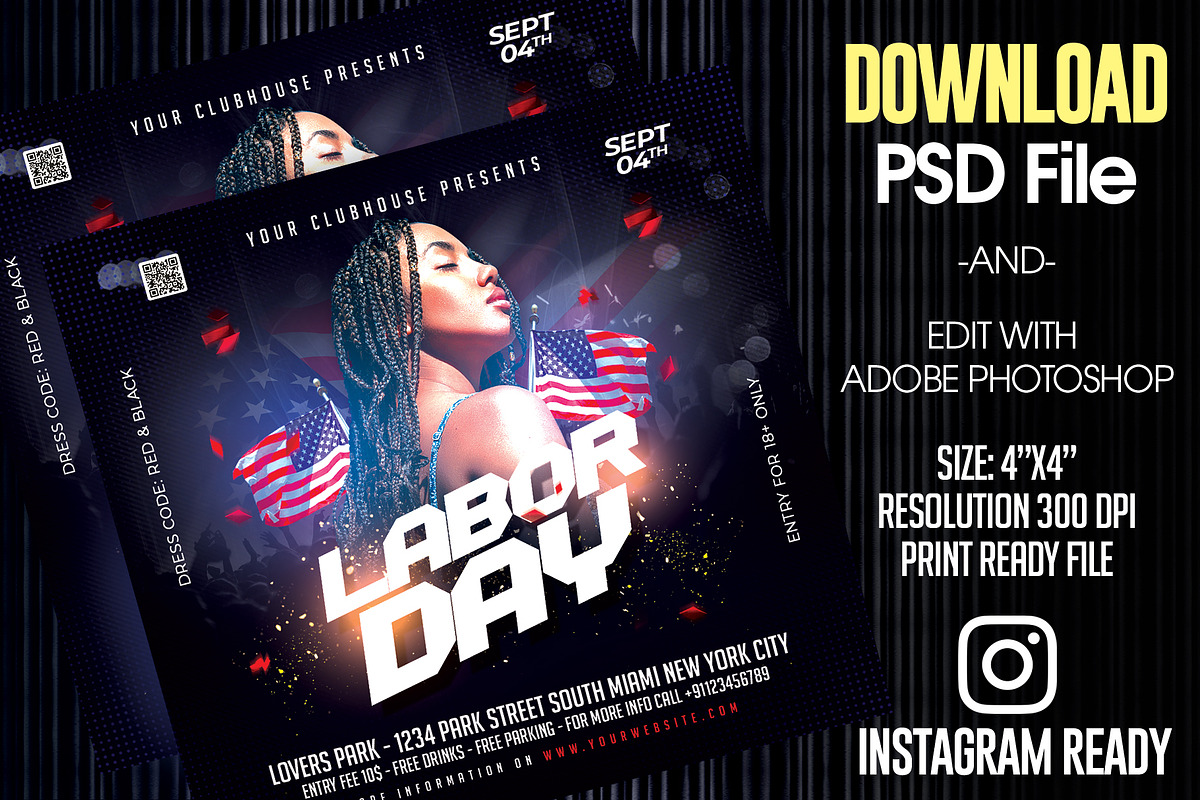 Labor Day Flyer, a Templates & Theme by MithilaCreation (Photo 2 of 6)