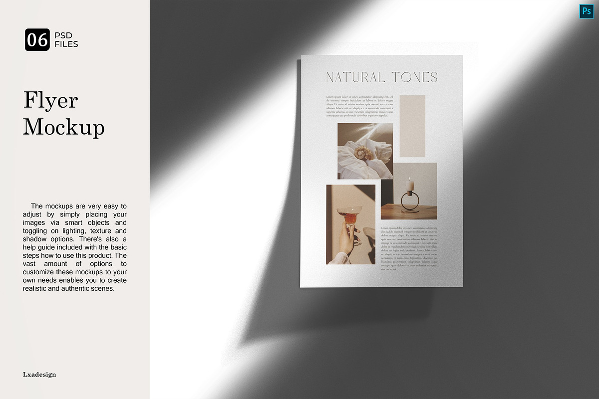Flyer Mockup, a Books & Magazine Mockup by Lxadesign (Photo 1 of 9)