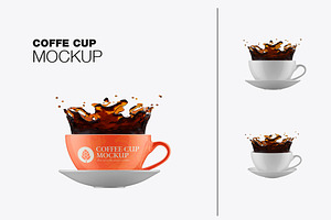 Colorfull Coffee Cup Mockup