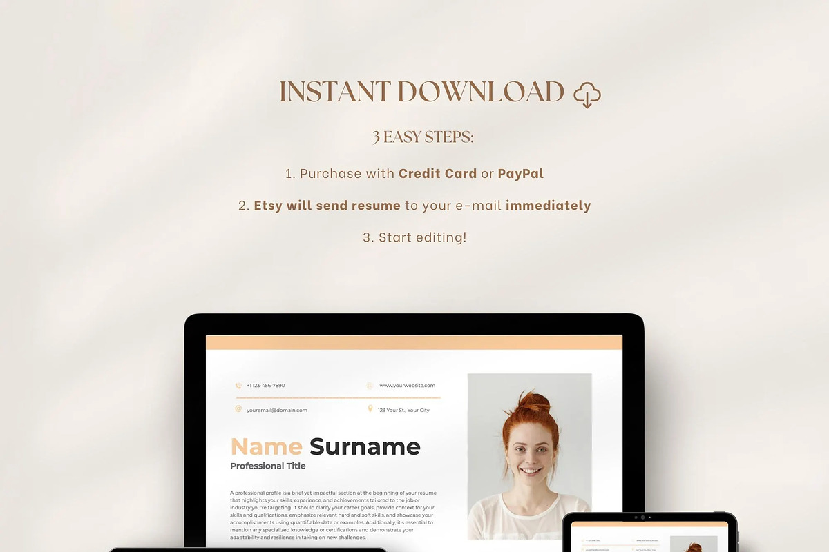 Classic Resume Template Google Docs, a Resume Template by OkiDocs Resume Templates (Photo 4 of 11)