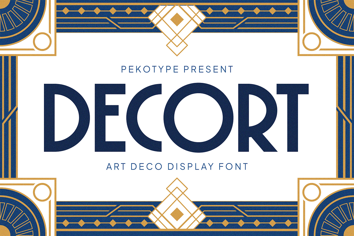 Decort - Art Deco Display Font, a Sans Serif Font by Pekotype (Photo 1 of 15)