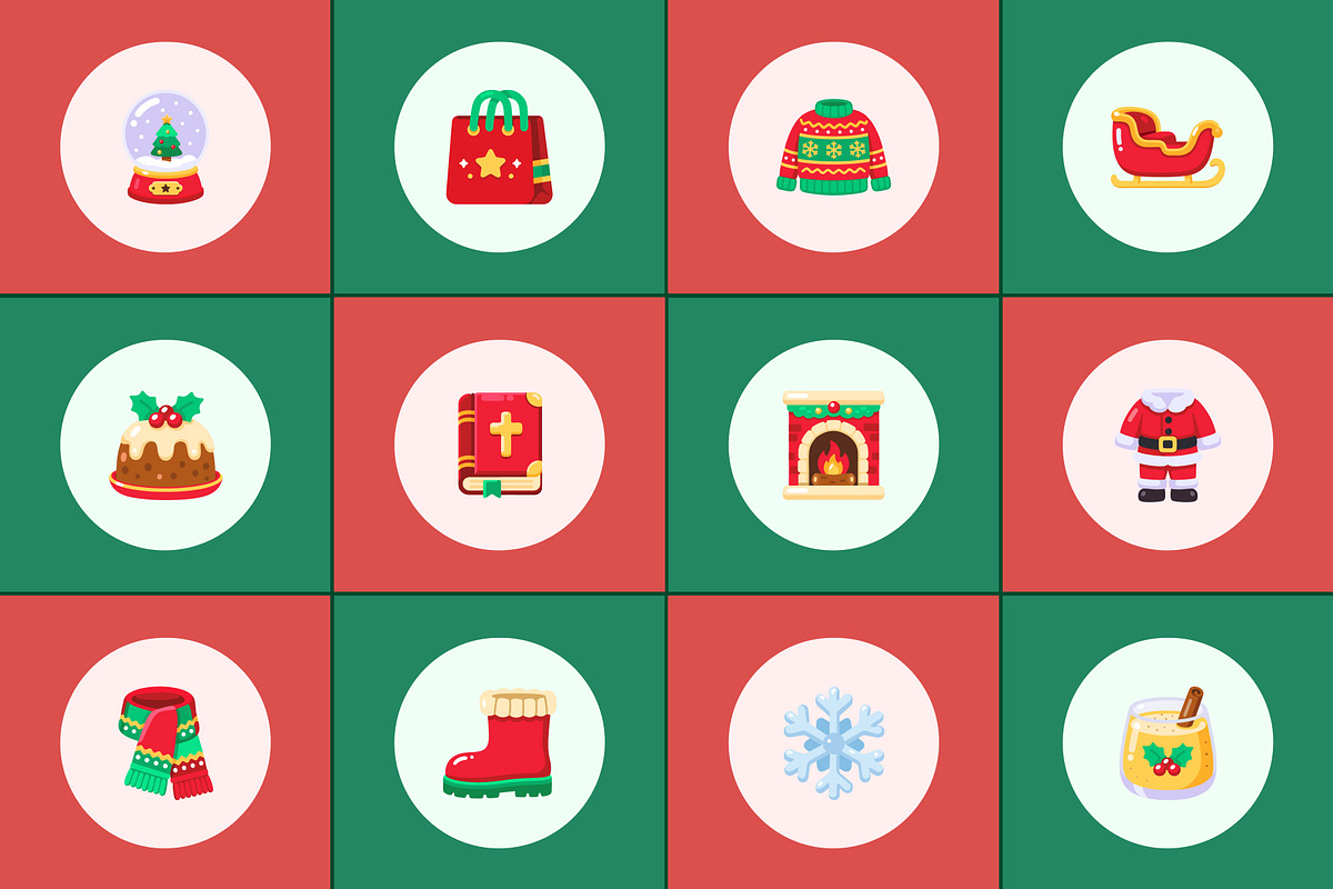 75 Christmas Flat Icons, an Emoji Icon by Prosymbols (Photo 8 of 10)