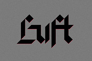 LUFT, a Blackletter Font by Pan Cabaj (Thumbnail 1 of 5)