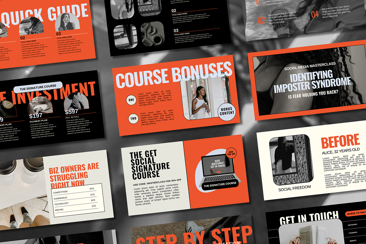 Bold Modern Slide Deck Template, a Presentation Template by Solana Creative Co. (Photo 2 of 11)