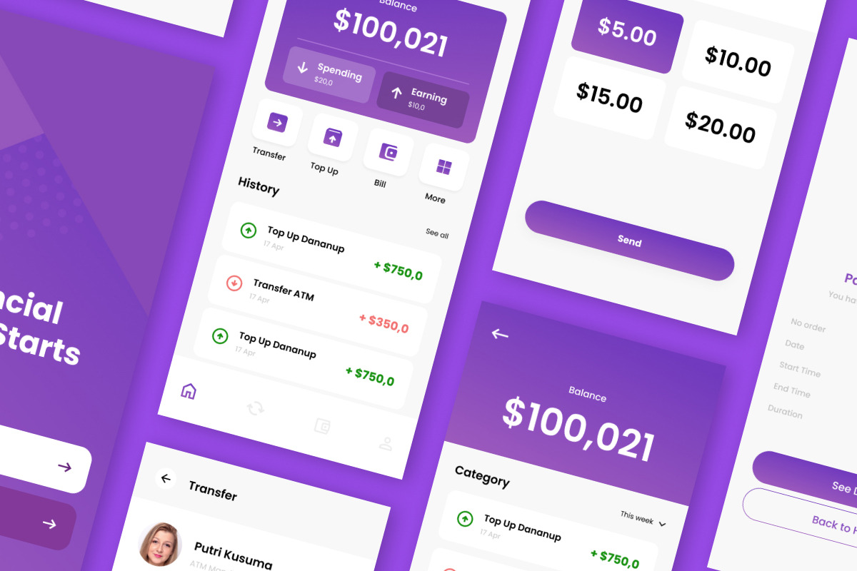 DigiPay - E-Wallet Mobile App, an App Template by twinstd (Photo 3 of 5)