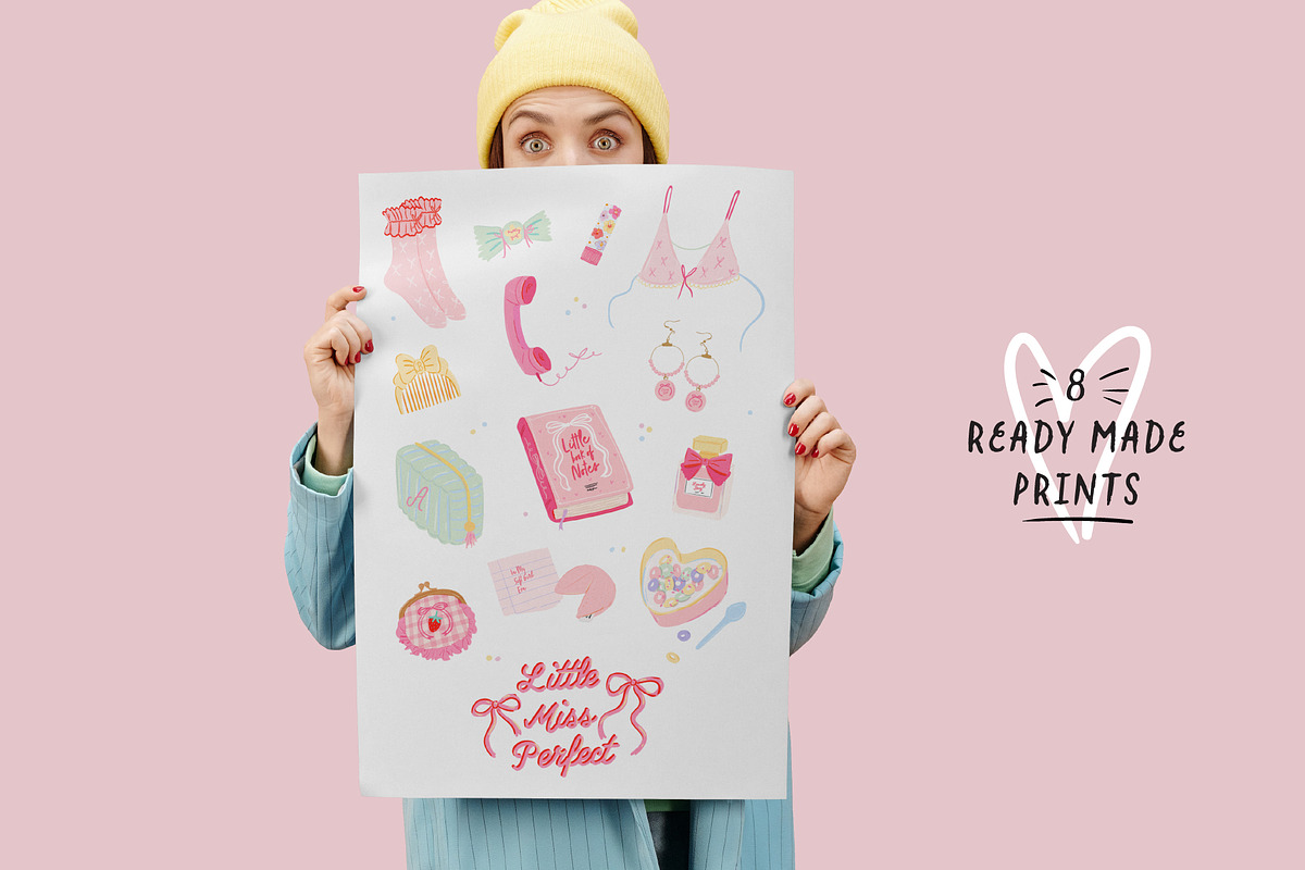 Cute Coquette Girl Aesthetic Clipart, an Object Graphic by Ruslana Lubenets (Photo 11 of 15)