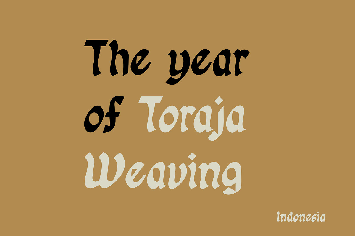 ID Gotira Typeface, a Blackletter Font by EKAUNIK DZ (Photo 2 of 8)