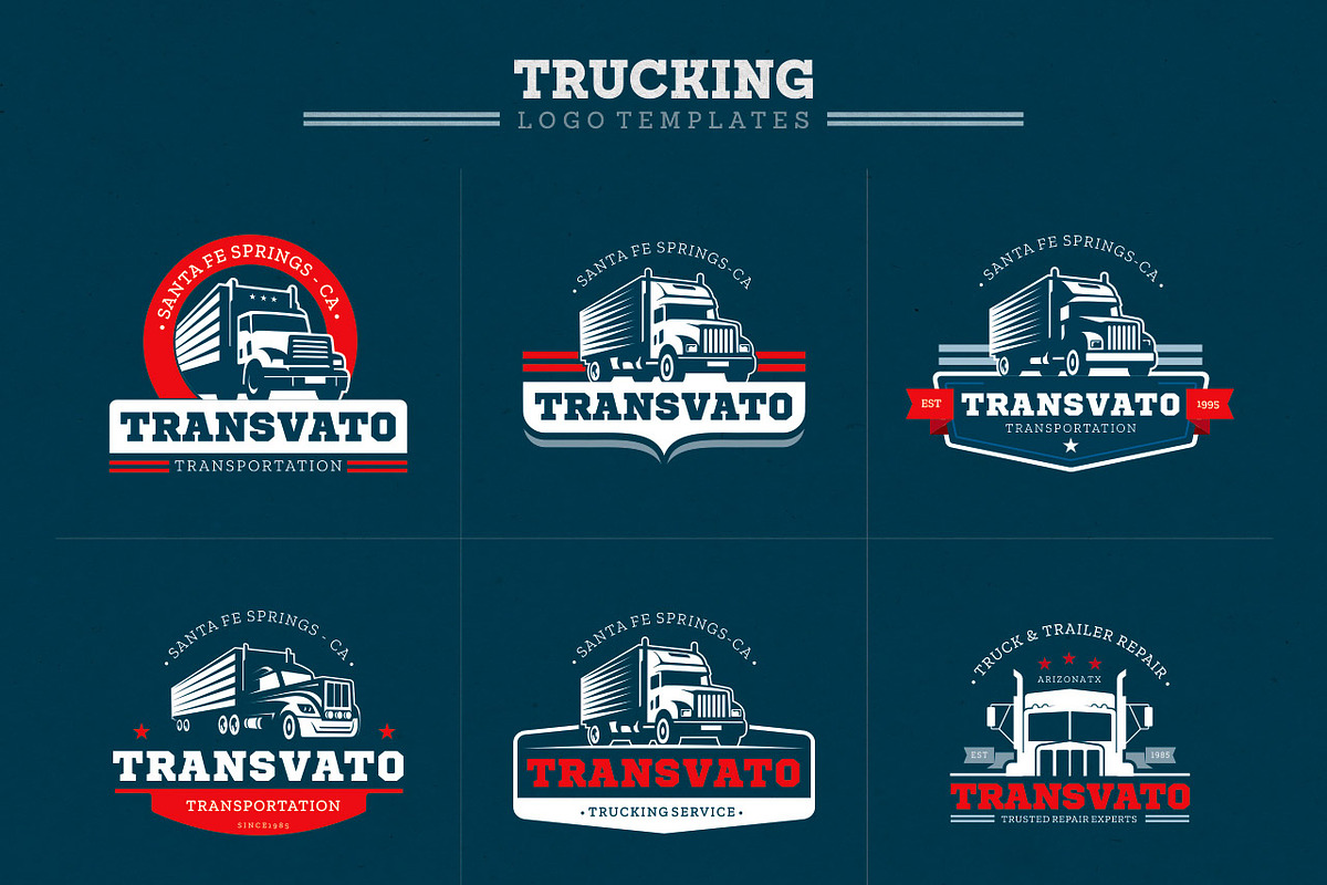 Trucking Logo Templates, a Branding & Logo Template by g design (Photo 2 of 4)