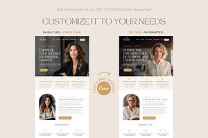 Coaching Website Template Canva Site