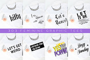 Big Bundle-Feminine Graphic Tees, a Background Graphic by iloladesign (Thumbnail 20 of 36)