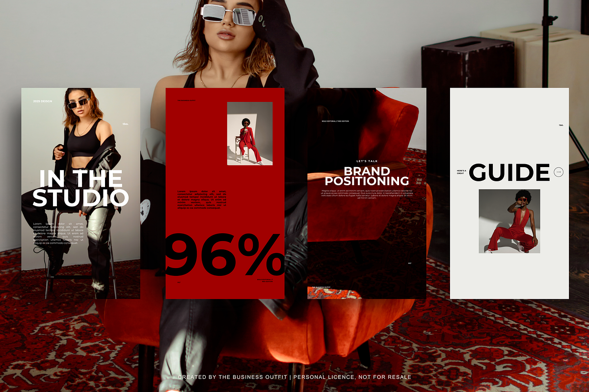 CANVA Bold Red Insta Posts & Stories, a Social Media Template by thebusinessoutfit (Photo 19 of 28)