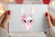 Coquette Easter Bunny Bubblegum Png, an Illustration by DreamPrint404 (Thumbnail 3 of 6)