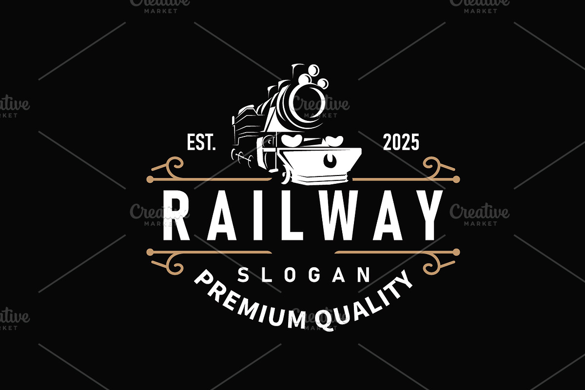 design minimalist train logo simple, a Branding & Logo Template by Maylianaw28
