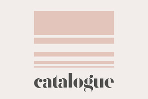 Catalogue - A Minimal Typeface