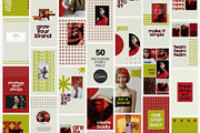 Bold Red Instagram Template Kit, a Social Media Template by Yaaas Design (Thumbnail 7 of 12)