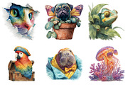 Quirky Animal Peeking Clipart, a Graphic by CitraGraphics (Thumbnail 3 of 4)