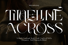 TIMELINE ACROSS - LUXURY FONT