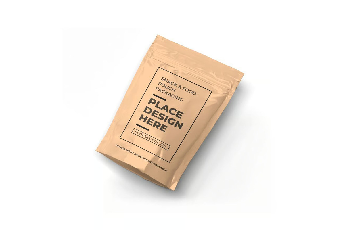 Food Pouch Packaging Mockup Template, a Packaging Mockup by DesignRushMarket (Photo 9 of 11)