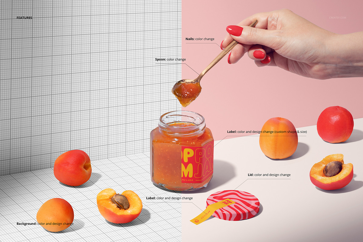Jam Jar Mockup Bundle, a Cups & Container Mockup by creatsy5 (Photo 4 of 65)