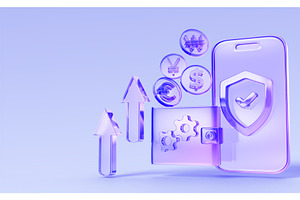 3d mobile banking online payment, a Finance Illustration by Marozhkastudio