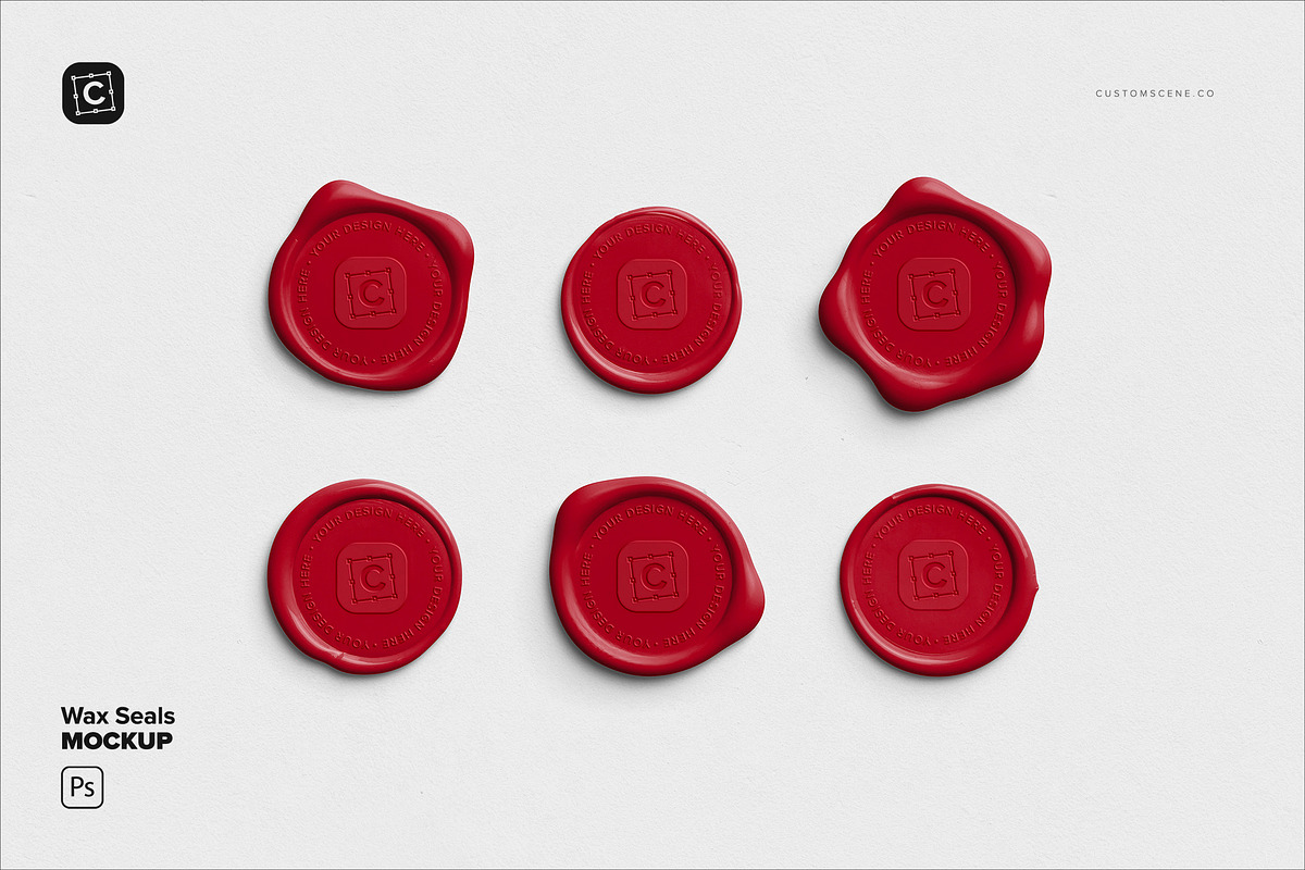Wax Seals Mockup, a Product Mockup by Custom Scene (Photo 2 of 11)
