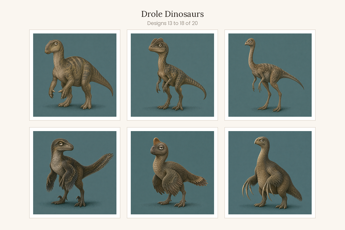 Funny Dinosaur Clip Art, Set of 20, an Animal Illustration by LanternkinStudio (Photo 8 of 13)
