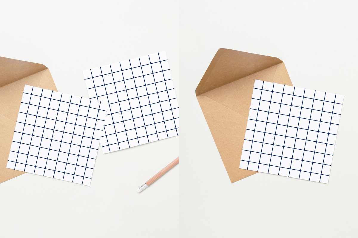 Greeting Card Square Mockup Duo, a Print Template by Studio MVDM (Photo 2 of 8)