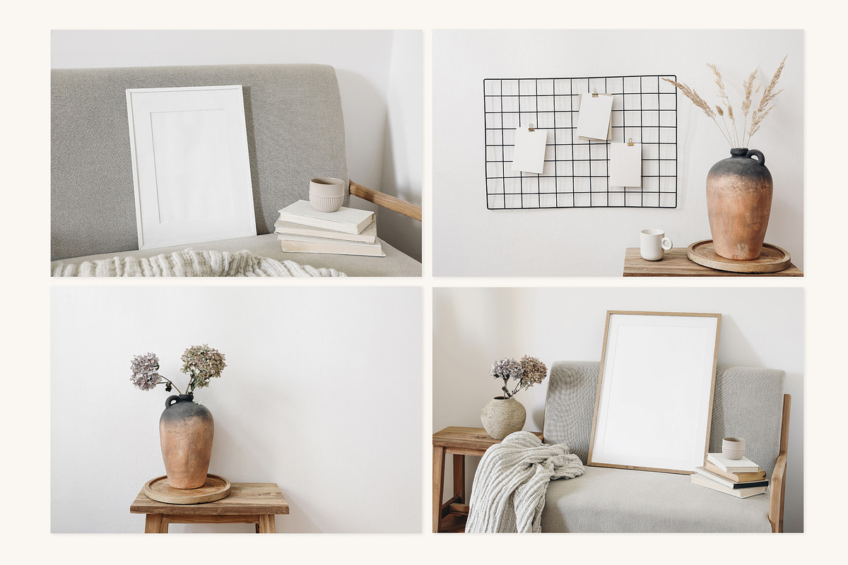 Dry Flowers Mock ups set, a Print Template by Tabita's shop (Photo 8 of 11)
