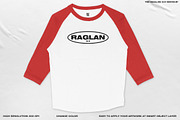 TEE RAGLAN 3/4 MOCKUP, a Shirt Mockup by DaldSgh (Thumbnail 2 of 10)