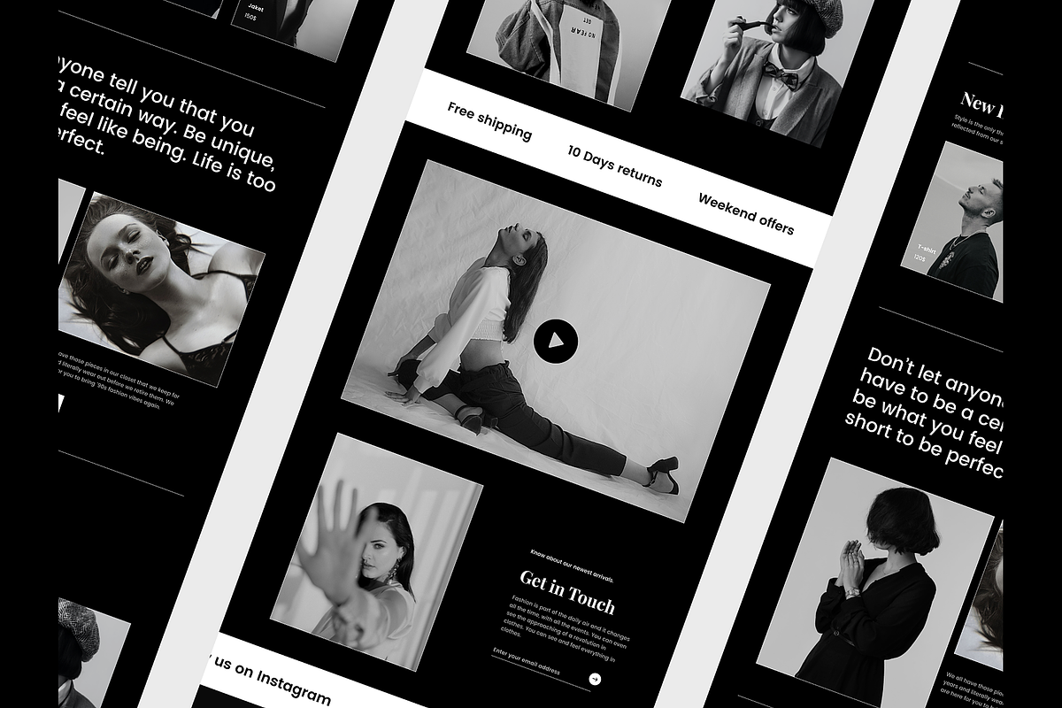 Fashion Website Free UI Kit, an UI Kit Template by DjectStudio (Photo 3 of 7)