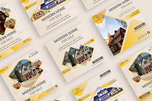 Home Sale Real Estate Instagram Post, a Social Media Template by mh_arif