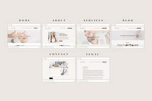 Beauty Website Template -Squarespace